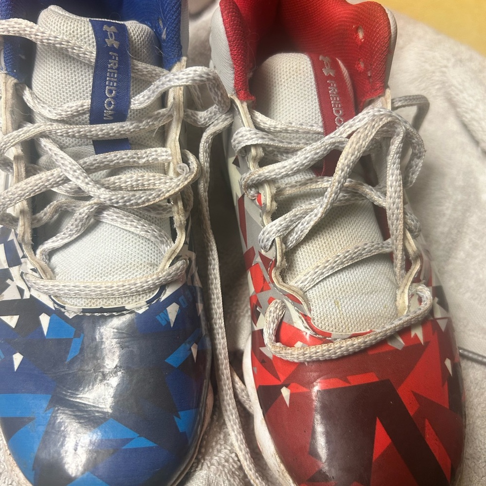 Under Armour Kids' Red and Blue Sneakers